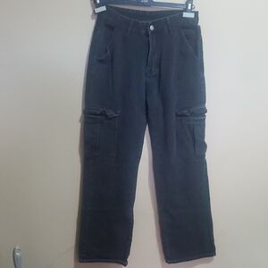 Romwe Black Cargo Pants Size Small